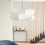 Wabi Sabi Ceiling Lamp Silk Hanging Lamp Ceiling Light for Living Pendant Lights Home Decorations Lustre Room 85-265V