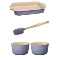 在飛比找蝦皮購物優惠-全新 Le creuset 26cm長方形烤盤(薰衣草紫)+