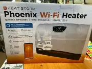 Heat Storm HS-1500-PHX-WIFI Infrared Heater, Wifi Wall Mounted (White) New Other
