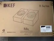 KEF R8a speakers, Pair In White, Dolby Atmos Speakers (two Speakers)