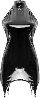 [GRRKDFQ] Women's Erotic Teddies & Bodysuits Dresses with Metal Garter Clips