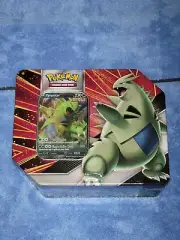 POKEMON TCG Tyranitar V Strikers Tin!!!! 5 Booster Packs!!!