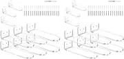 18 Pcs Clear Acrylic Floating Shelves for Wall Mount,Shoe Shelves,Floating Sneaker Display,Show Shelf,Wall Shoe Rack