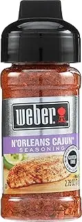 Weber N'Orleans Cajun Seasoning, No Artificial Flavors or Preservatives, Kosher, No MSG, Gluten Free, 2.75 Ounce (Pack of 6)