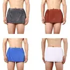 Men Male Bathhouses Shower Room Bathing Towel Beach Home Short Pants Coral