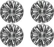 4PCS 19Inch Hub Cap Replacement Wheel Hubcap Automobile Hubcap Full Cover Accessories Compatible for Tesla Model Y 2021 2022(Bright Sliver)
