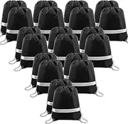 BeeGreen 20|30|50 Pieces Drawstring Backpacks Bags for Gym Sport Trip, DIY Reflective String Bags Cinch Sacks