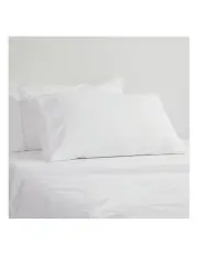 [Logan and Mason] 250TC Poly Cotton Percale Sheeting in White
