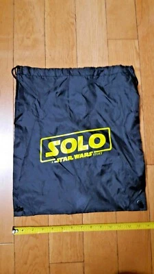 Star Wars SOLO Movie Opening Night Drawstring Bag Swag Sports RARE