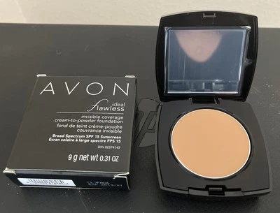 Avon Ideal Flawless Invisible Coverage Cream-To-Powder Foundation Medium Beige