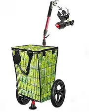 Bike Cargo Trailer,Bicycle Connection Portable Trailer,Multipurpose Hand Wagon,Outdoor Travel,for Camping