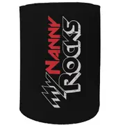 Alcohol Stubby Holder - My Nanny Rocks - Funny Novelty Birthday Gift Joke Beer Can Bottle Coolie