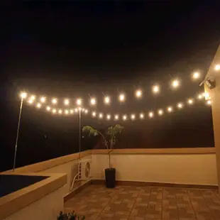 25FT LED Light Strip Fairy Lights Outdoor Solar Light G40 25