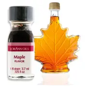 LorAnn Oils StrengthFlavor Food Flavor.0125 fl oz - 3.7ml, - Maple