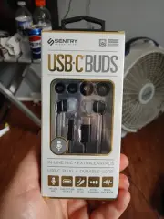 Sentry USB-C Earbuds-Black&Silver