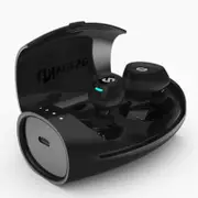 [Truly Wireless] TWS Mini Dual bluetooth Earphones Noise Canceling Headphones with Charging Box BLACK COLOR