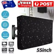 TV Cover Waterproof Dustproof Outdoor Patio Flat Television Protector 55 inch