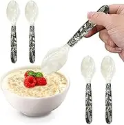 Handmade Pearl Spoon Shell Spoon - Elegant Pearl Spoon for Serving, Effortless Maintenance Mother of Pearl Spoon | Caviar Server Experience Decorative Elegant Design for Family Friends Colleagues