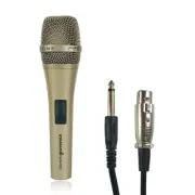 Audio Wired Handheld Microphone Dynamic Microphone W/ XLR Cable Mic Karaoke Mic