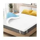 4 Inch Gel Memory Foam Mattress Topper Queen Size, High Density Ventilated Me...