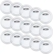 55 Pack Acrylic Design Button Badge, Clear Button Pin Badges Kit for DIY Craft S