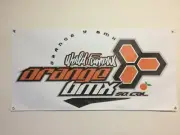 old school bmx orange y bmx race track BANNER 4ft X 2ft vdc hutch gt bike alley