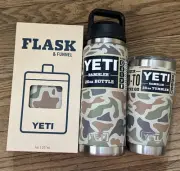 Yeti Camo Bundle Limited Edition Flask Funnel 26 Oz Rambler 20 Oz Tumbler Lot
