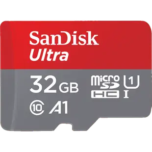 SANDISK 32G ULTRA microSD 120MB/S UHS-I C10 A1 記憶卡 32GB 紅灰【APP下單最高22%點數回饋】