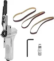 10mm Pneumatic Belt Sander，Pneumatic Sanding Machine，Air Polisher Pneumatic Grinder Belt，Air Grinding Polishing Machine Polishing Power Tool，
