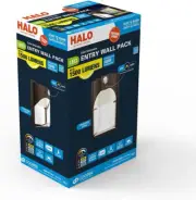 HALO 100-Watt Equivalent Integrated LED Brown Dusk to Dawn Wall Light