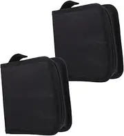 PERSELOSO 2Pcs Capacity CD Storage Case Vcd Storage Pouch for Discs for Car Home Use Protects Against Dust and Scratches Lightweight Organizer