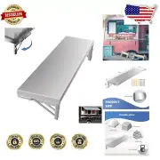 Modern Stainless Steel Drop Down Shelf for Convenient Food Delivery & Storage