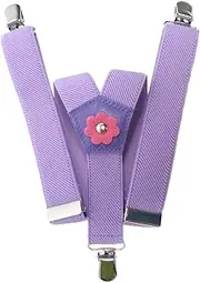 [Olata] Kids Braces Y Shape/Elastic Clip On Braces with Floral Design (1-5 Years) - 2.5cm