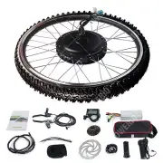 26" Electric Bicycle Motor Conversion Kit 48V 1500W Rear Wheel EBike w/LCD Meter