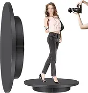 Electric Rotating Turntable for Photography, 360 Degree Motorized Rotating Display Stand, USB Power Cable, Rotating Display Stand for Video Shooting Props,Black-42cm