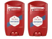 Old Spice Whitewater Deodorant Stick 50ml (Pack of 2) Long-lasting Fragrance
