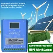 1600W MPPT Wind Turbine Solar Hybrid Boost Charge Controller 24V 48V Regulator