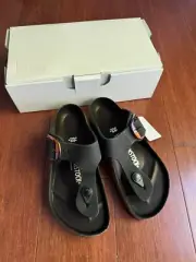 Birkenstock Gizeh Big Iridescent Buckle Sandals Black Regular Fit Eu 36 US 5-5.5