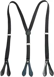 [Generic] Children Braces Teenagers Versatile Button Trouser Suspenders Men And Women Hanging Buckle Back Elastic Suspender Belt