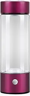 Hydrogen Water Bottle Hydrogen Water Ionizer Machine Portable Hydrogen Rich Water Generator with SPE & PEM Technology 3 Min Make Hydrogen Content to 800-1000 PPB 420 Ml(Pink)