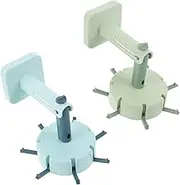 CIYODO 2Pcs Rotatable Wall Hook Hanger Adhesive Kitchen Storage Material Efficient Home Organization for Towel Loofah and Bathroom Accessories