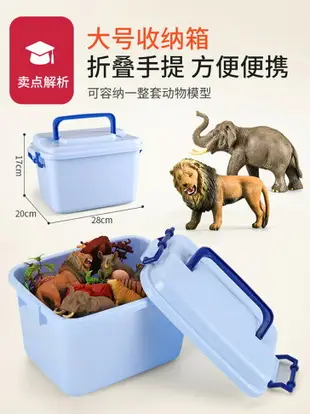 動物模型玩具 babynote男孩動物玩具模型大象老虎仿真動物園模型世界玩具全套裝【MJ6554】