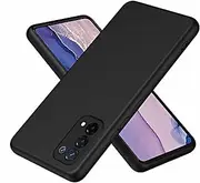 [WBWONE] Silicone Case for Oppo A74 5G | A54 5G Case, Mobile Phone Case with Fabric Lining Thin Soft TPU Soft Shockproof Protective Cover Bumper - Black