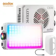Godox C30R 30W RGB Full Color Mini Pocket Led Video Panel Light Lamp 2800K-6500K