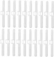 Totority 20Pcs Vertical Blind Holders Durable Hangers for Window Blinds Easy Installation Compatible with Slats for Home Office Hotel Use