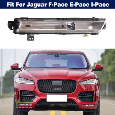 Right LED DRL Daytime Running Lamp Fog Light For Jaguar F-Pace E-Pace I-Pace (for: Jaguar)