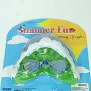 Shark Face Kids Swim Goggles Pool Beach Lake Swimming Summer Fun NEW