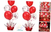 2 Set Red Balloon Centerpieces for Tables Red Balloons Stand Kit for Birthday