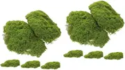 GALPADA 2sets 5pcs Artificial Blocks for Home Decor Realistic Lifelike Mossy Rocks for Fairy Garden Kit and Landscaping Look Decorative Accessories for and Indoor Decoration 5pcs*2