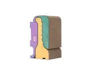 Pidan Pet Cat Stackable Scratcher Animal Scratching Cardboard Activity Play Set